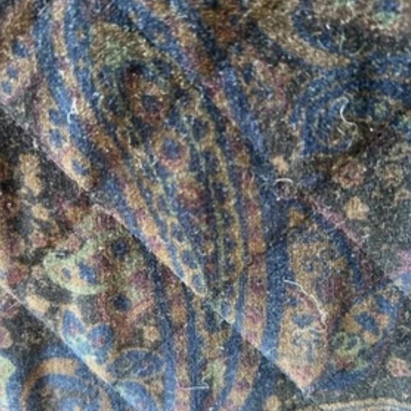 Jones New York Velvet Jewel Tone Paisley Quilted Barn Coat w/Pckts.Petite S Size - Picture 4 of 7